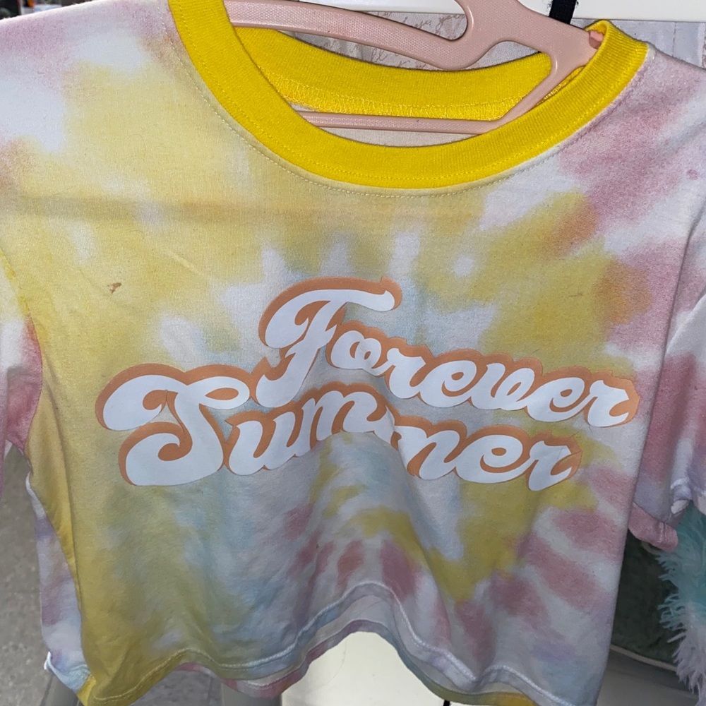 Tye dye crop tee